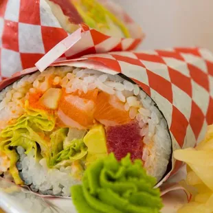 sushi and sashimi, food