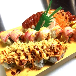 sashimi, sushi, sushi and sashimi, food