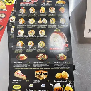 ramen and noodles, menu