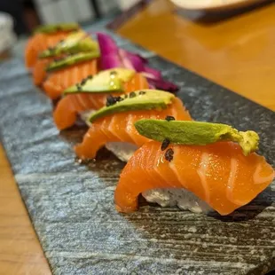 Salmon Blue Crab w/Truffle Oil | @sushitraveler