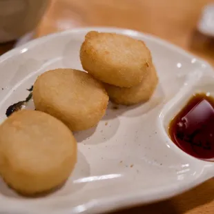 Fried scallops