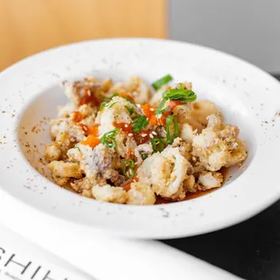 a plate of food on a table