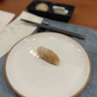 Fresh scallop - surprisingly delicious flavor and unique texture I have had at any other sushi restaurant.