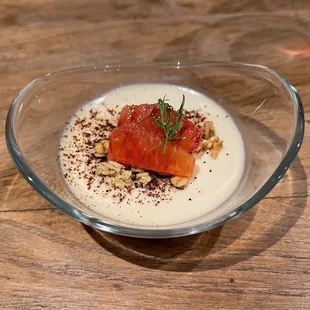 Miso panna cotta