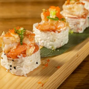 Butter garlic shrimp roll  Sweet garlic sauce with tiger shrimp