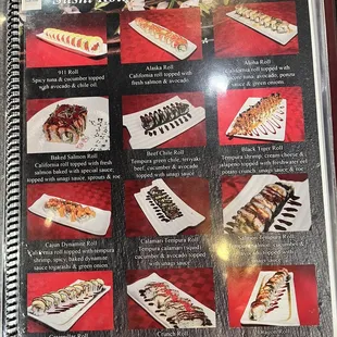 menu, pizza