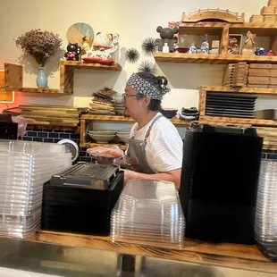 interior, sushi and sashimi