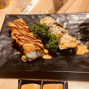 Summer roll and Deep roll. Both delicious