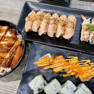 various types of sushi
