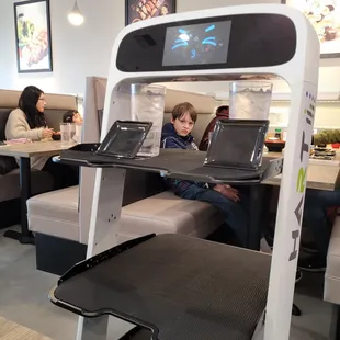 Robot delivery to our table