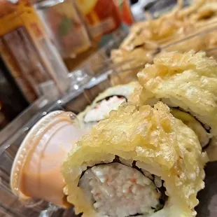 Golden California roll