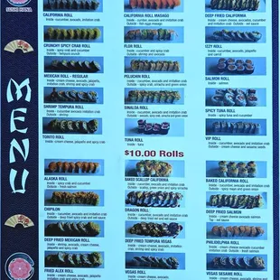 Roll menu August 2024