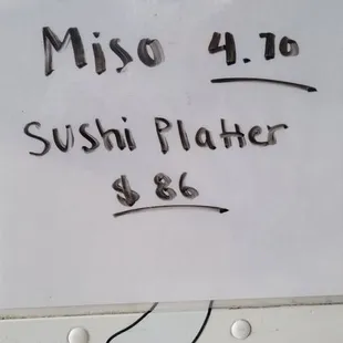 May 2024 Wednesday specials