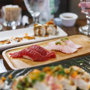 Hamachi belly (on the right) was perfect!