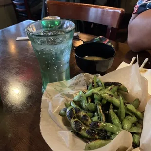 Grilled Edamame