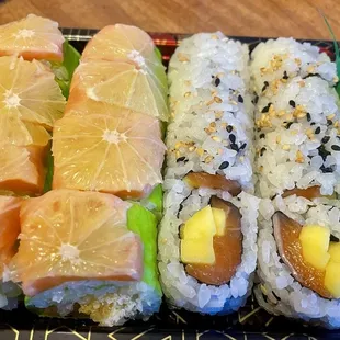 Fantasy Special Roll and Salmon Mango Roll