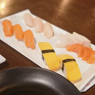 sushi and sashimi, food, sashimi, sushi