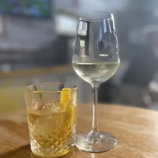 Finished the evening with a Smoke and Mirrors Ole Fashioned and Moscato for my wife
