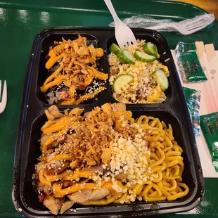 Bento Box with Shrimp Tempura Roll