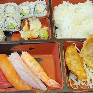 Lunch Sushi Bento box.