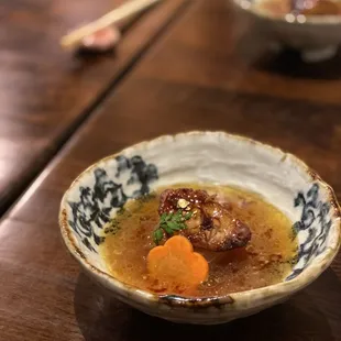 Foie Gras on Fish Broth