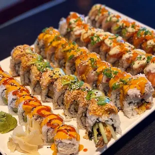 Anna, Island, Godzilla, Spicy California, &amp; Magic Mountain (random order)