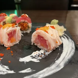East coast roll no cucumber add krab meat