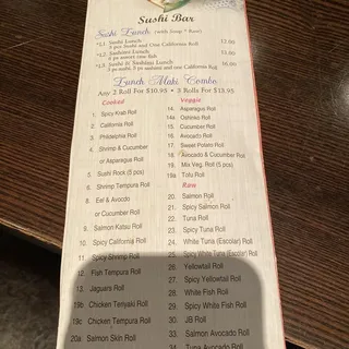 Sushi Lunch