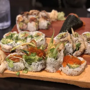 sushi and sashimi, sashimi, sushi, food