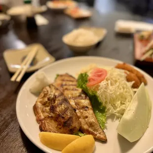 Saba Shioyaki Dinner