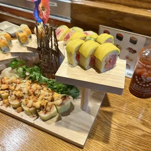 sushi and sashimi, food, sushi, sashimi