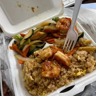 Shrimp Fried Rice Lunch