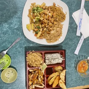 Chicken Hibachi and Chicken Teriyaki Bento