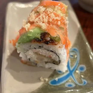 a plate of sushi