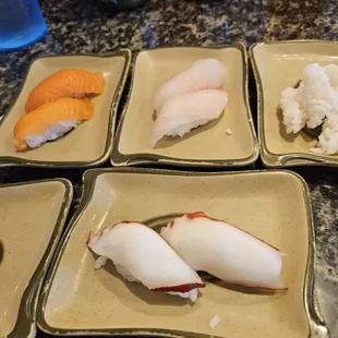 Delicious juicy sashimi