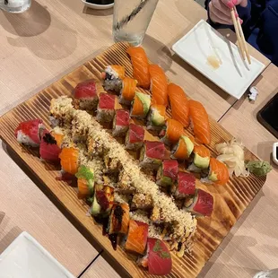sushi and sashimi, food, sashimi, sushi