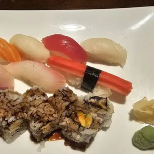 1.24.25 sushi dinner with the eel avocado roll, so #yum ! #ReviewsByRL