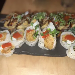 Rainbow Roll and Crazy Lobster Roll