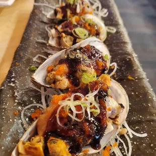 Baked mussels
