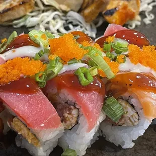 Spicy Natalie and bbq albacore