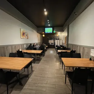 Very open and plenty of seating on a Monday evening.