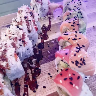 No Joke Roll and Rainbow Roll