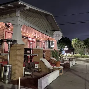 sushi and sashimi, outside