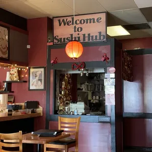 Inside of the restaurant