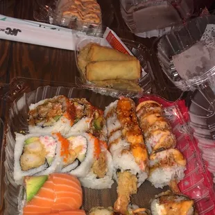 Dynamite roll, Vegas roll, Oregon roll