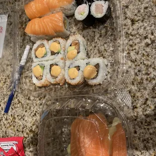 sushi and sashimi, sushi, food, sashimi