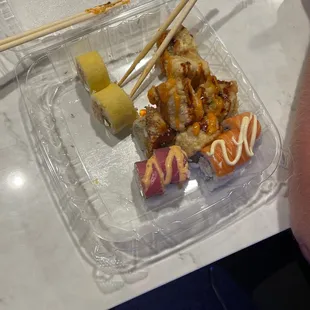 sushi and sashimi, food