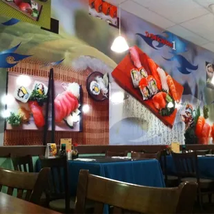 a list of sushi roll items