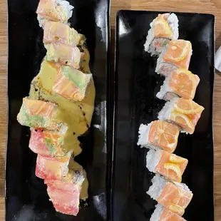 mango style roll and happy ending roll