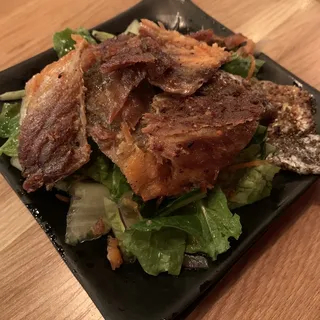 Salmon skin Salad